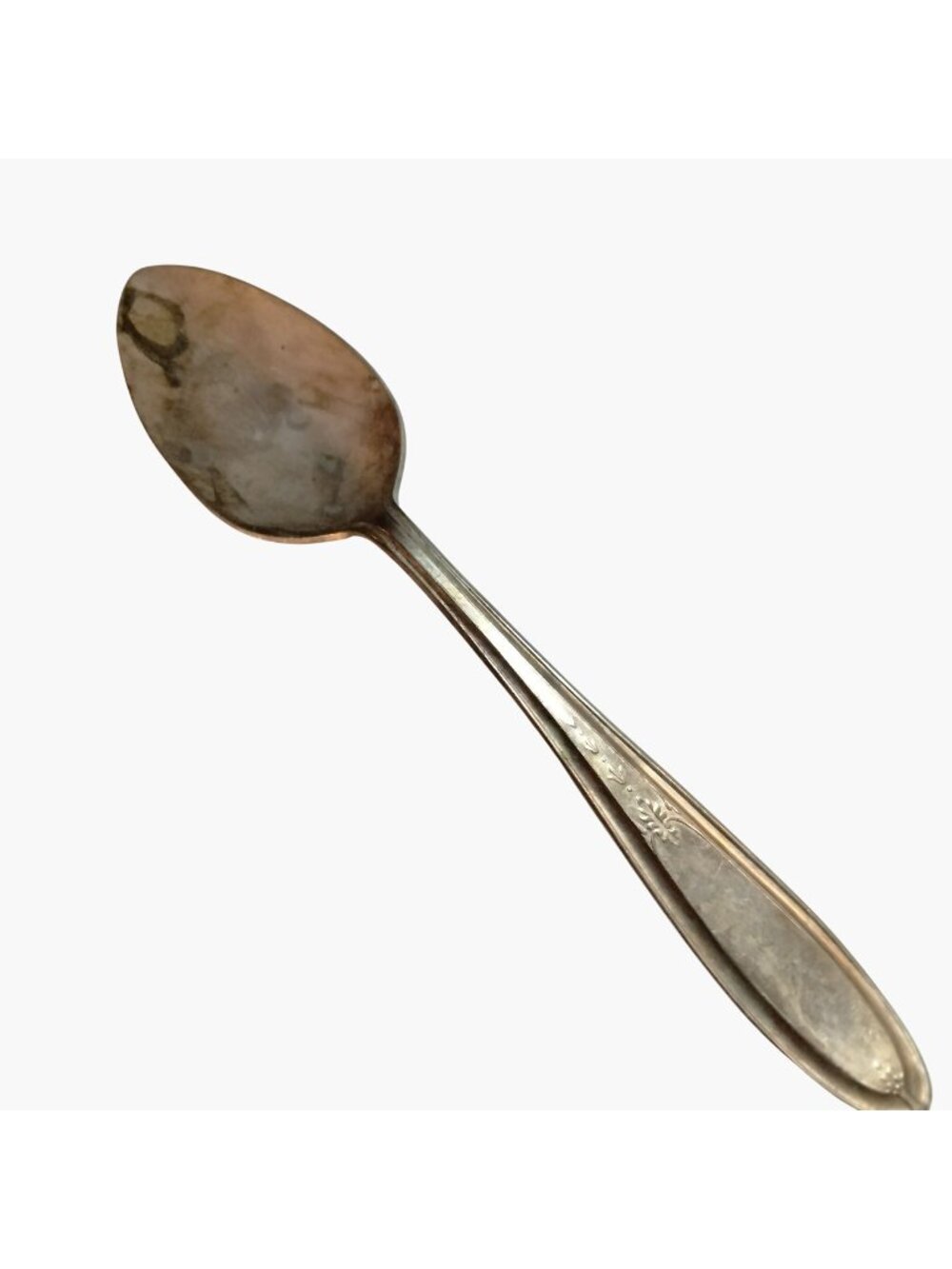 Federal Teaspoon Solid Nickel Silver Spoon Vintage